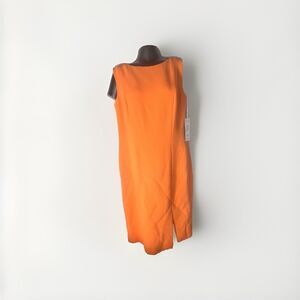 tom and linda platt dress Maderine Size 8 Shift Dress Lined NWT Front Slit